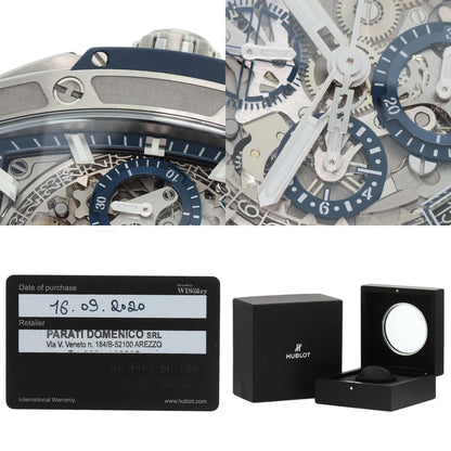 HUBLOT Spirit of Big Bang Watches 641.NX.7170.LR Stainless Steel/Leather x rubber mens