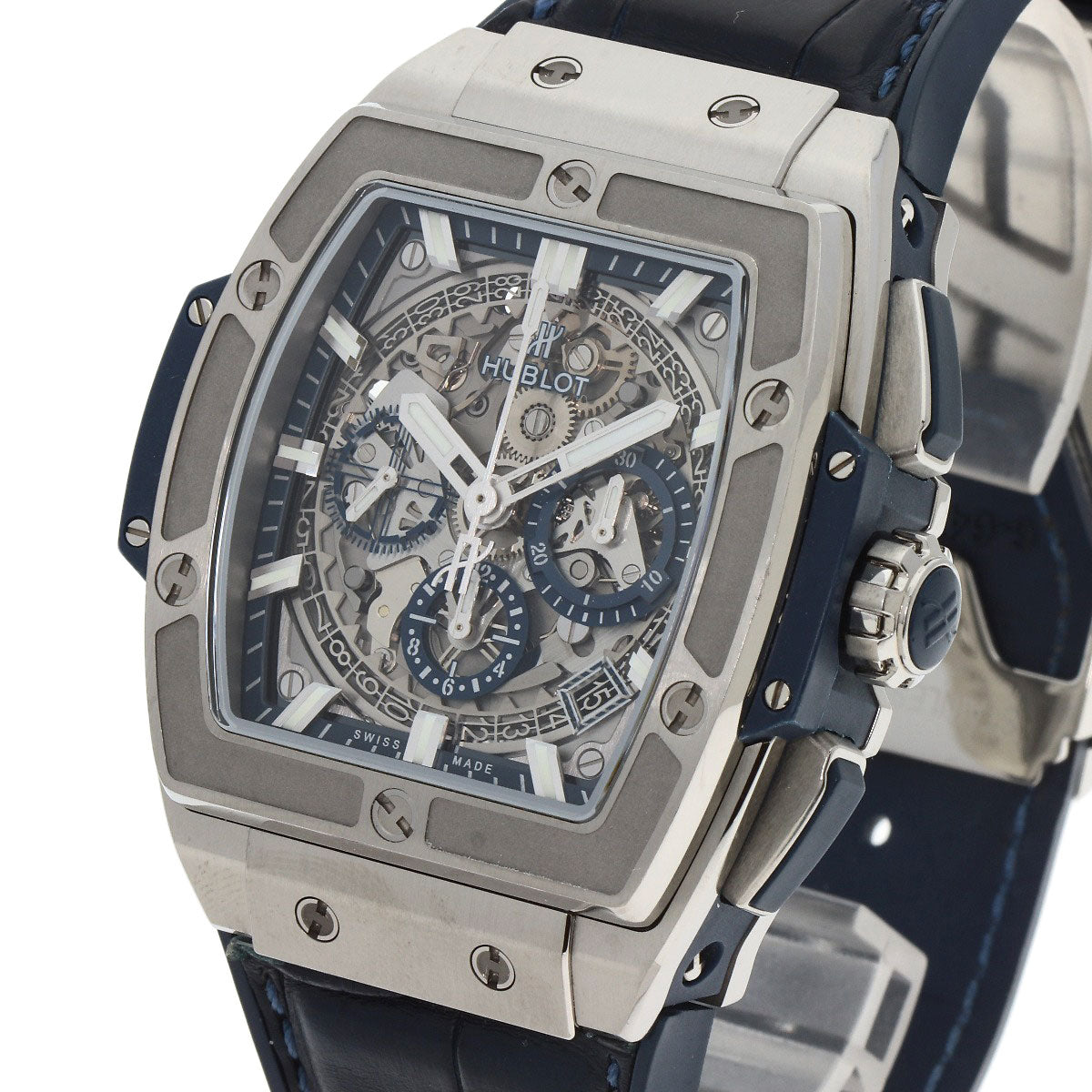 HUBLOT Spirit of Big Bang Watches 641.NX.7170.LR Stainless Steel/Leather x rubber mens