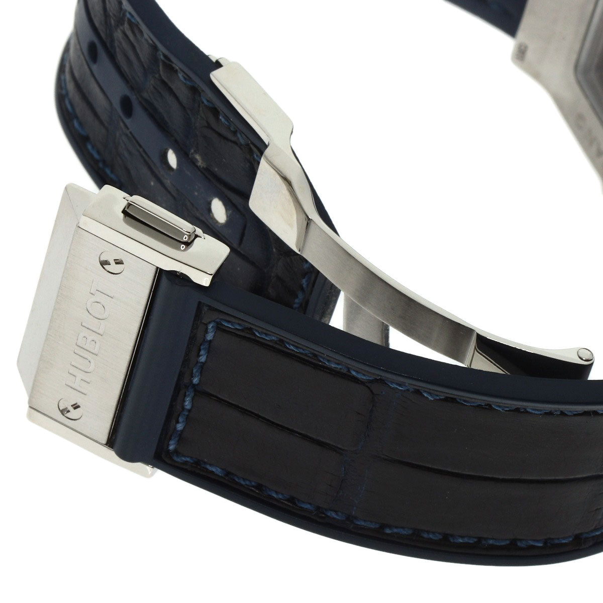 HUBLOT Spirit of Big Bang Watches 641.NX.7170.LR Stainless Steel/Leather x rubber mens