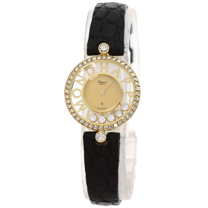 Chopard Happy diamond Watches 20/3926/12 K18 Yellow Gold/Leather Ladies