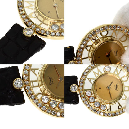 Chopard Happy diamond Watches 20/3926/12 K18 Yellow Gold/Leather Ladies