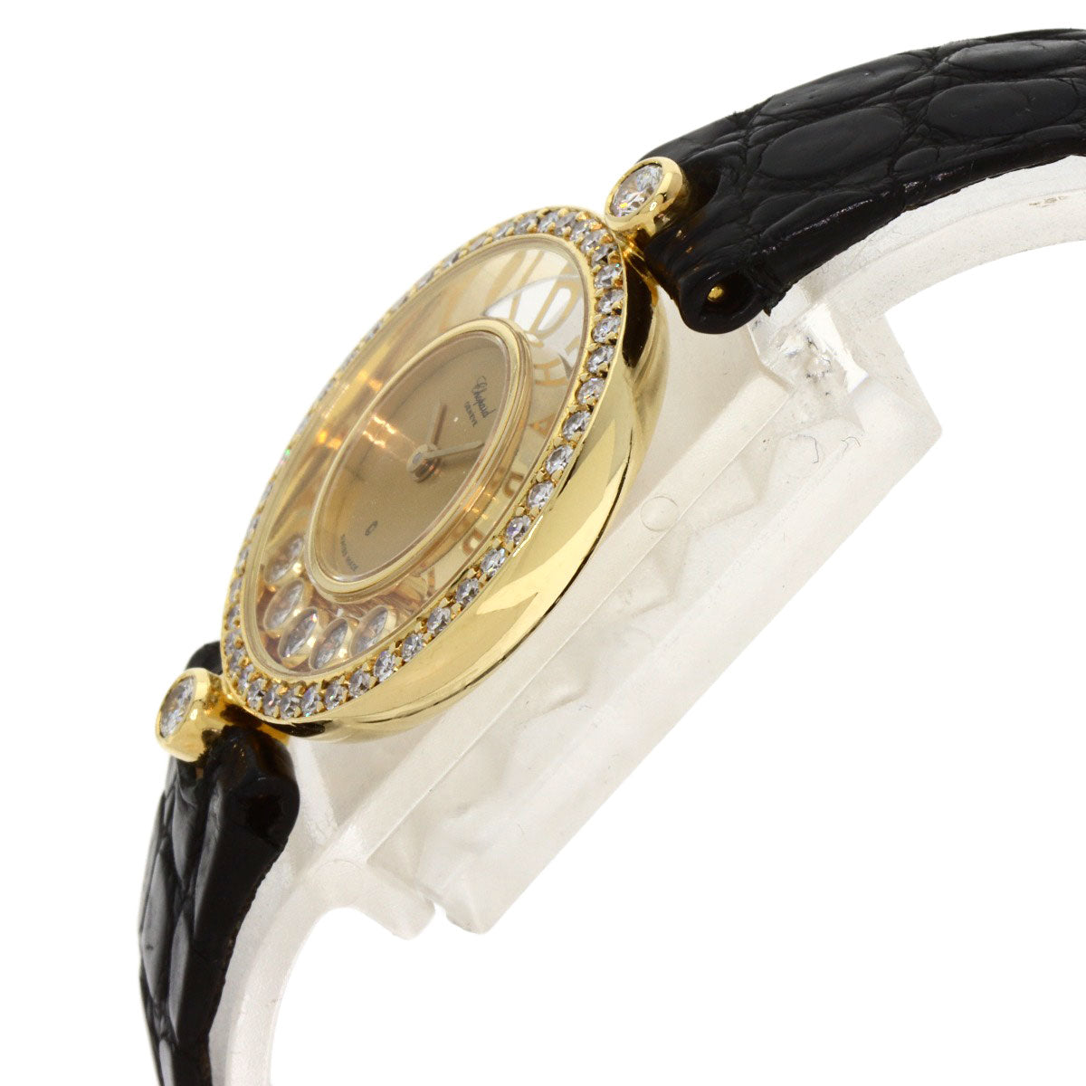 Chopard Happy diamond Watches 20/3926/12 K18 Yellow Gold/Leather Ladies