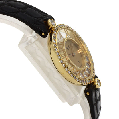 Chopard Happy diamond Watches 20/3926/12 K18 Yellow Gold/Leather Ladies