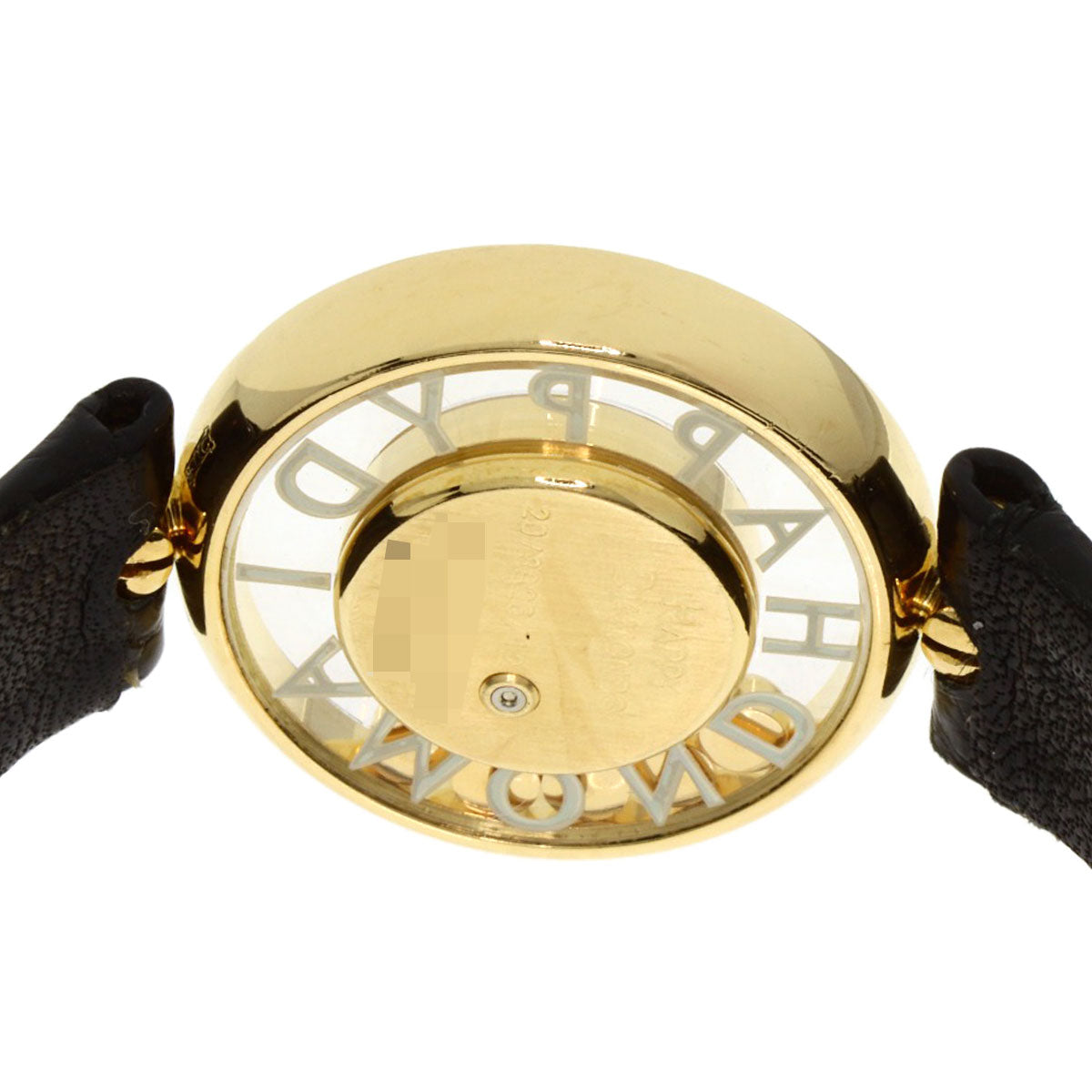 Chopard Happy diamond Watches 20/3926/12 K18 Yellow Gold/Leather Ladies