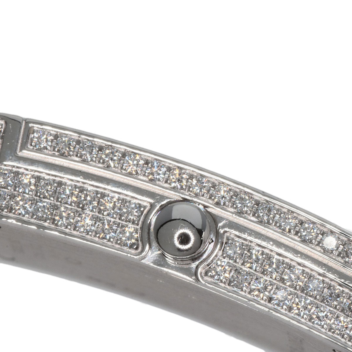 TIFFANY&Co. Cocktail Watch Full Diamond Watches  K18 White Gold/Leather Ladies