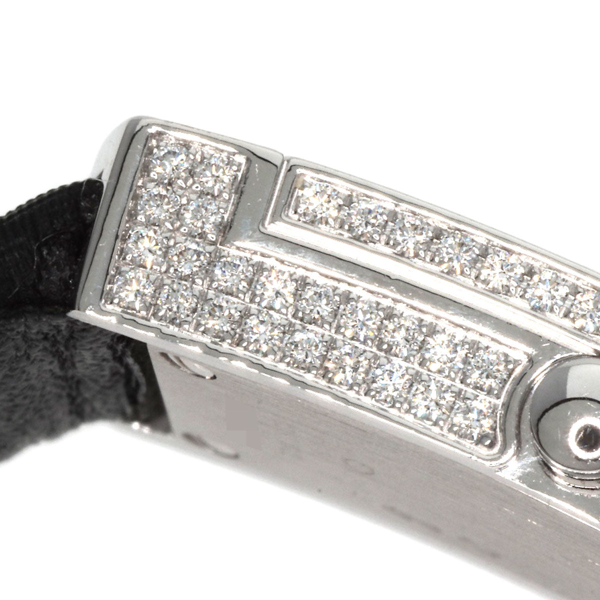 TIFFANY&Co. Cocktail Watch Full Diamond Watches  K18 White Gold/Leather Ladies