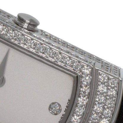 TIFFANY&Co. Cocktail Watch Full Diamond Watches  K18 White Gold/Leather Ladies