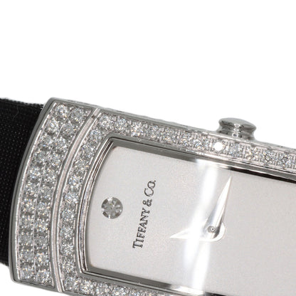 TIFFANY&Co. Cocktail Watch Full Diamond Watches  K18 White Gold/Leather Ladies