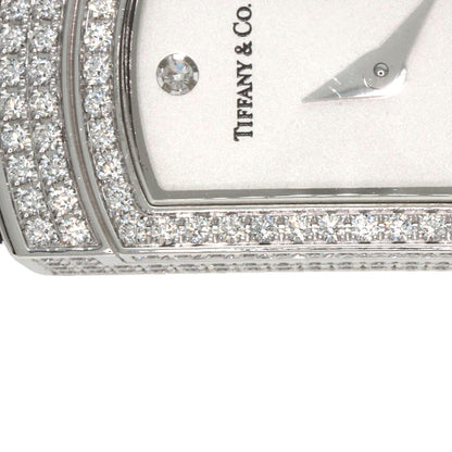 TIFFANY&Co. Cocktail Watch Full Diamond Watches  K18 White Gold/Leather Ladies