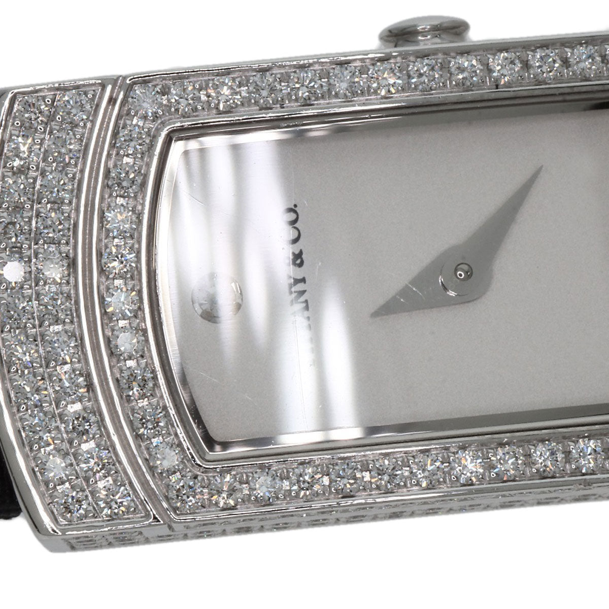 TIFFANY&Co. Cocktail Watch Full Diamond Watches  K18 White Gold/Leather Ladies