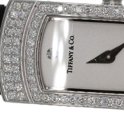 TIFFANY&Co. Cocktail Watch Full Diamond Watches  K18 White Gold/Leather Ladies