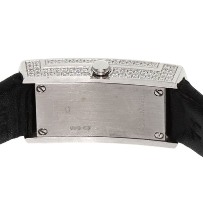 TIFFANY&Co. Cocktail Watch Full Diamond Watches  K18 White Gold/Leather Ladies