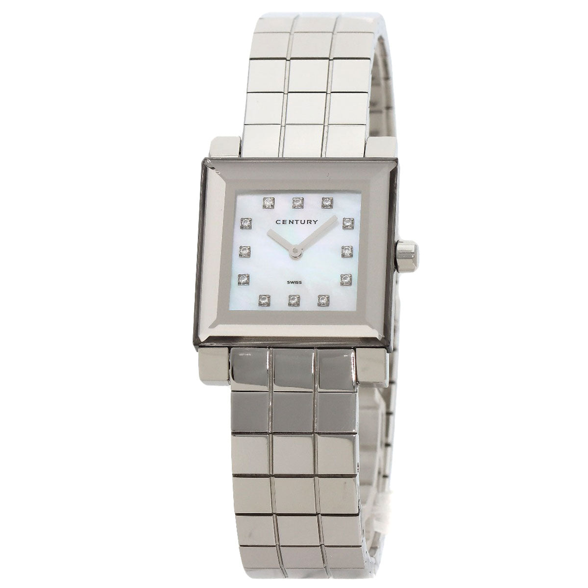 CENTURY Time Gem 10P Diamond Watches Stainless Steel/Stainless Steel mens