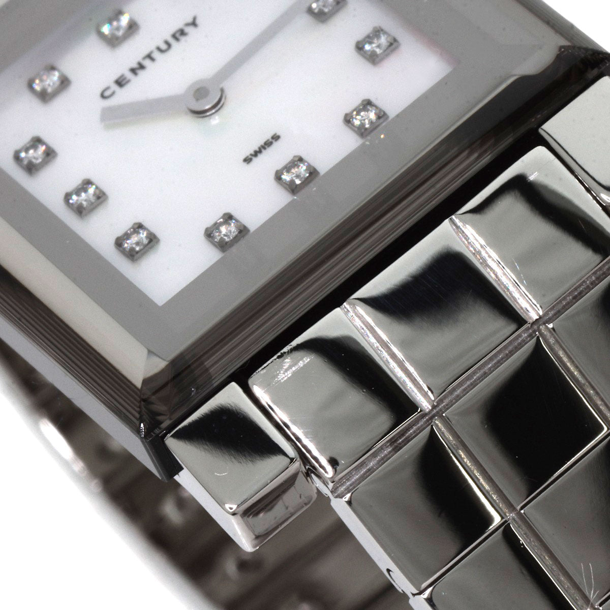 CENTURY Time Gem 10P Diamond Watches Stainless Steel/Stainless Steel mens