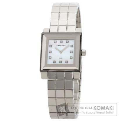 CENTURY Time Gem 10P Diamond Watches Stainless Steel/Stainless Steel mens