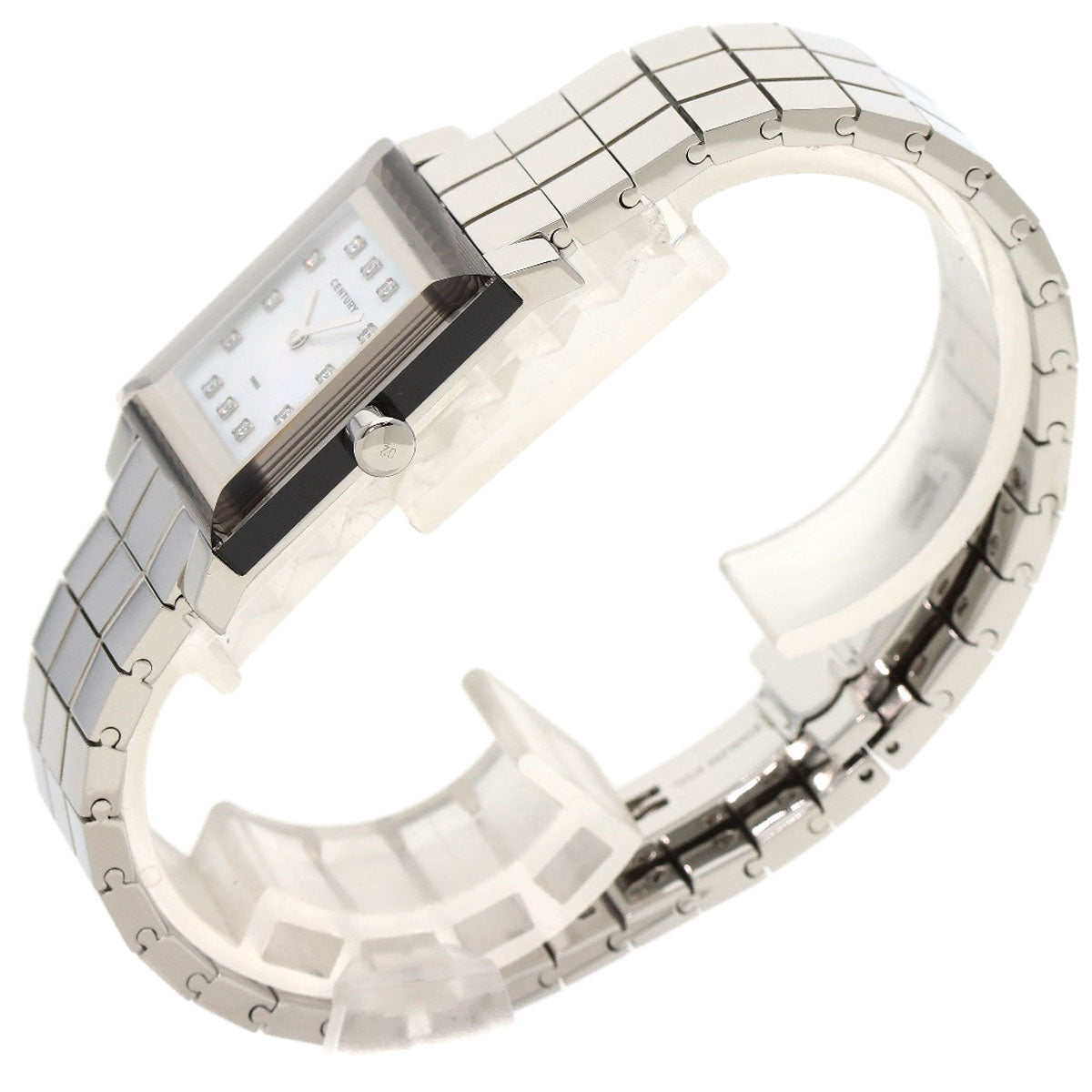 CENTURY Time Gem 10P Diamond Watches Stainless Steel/Stainless Steel mens