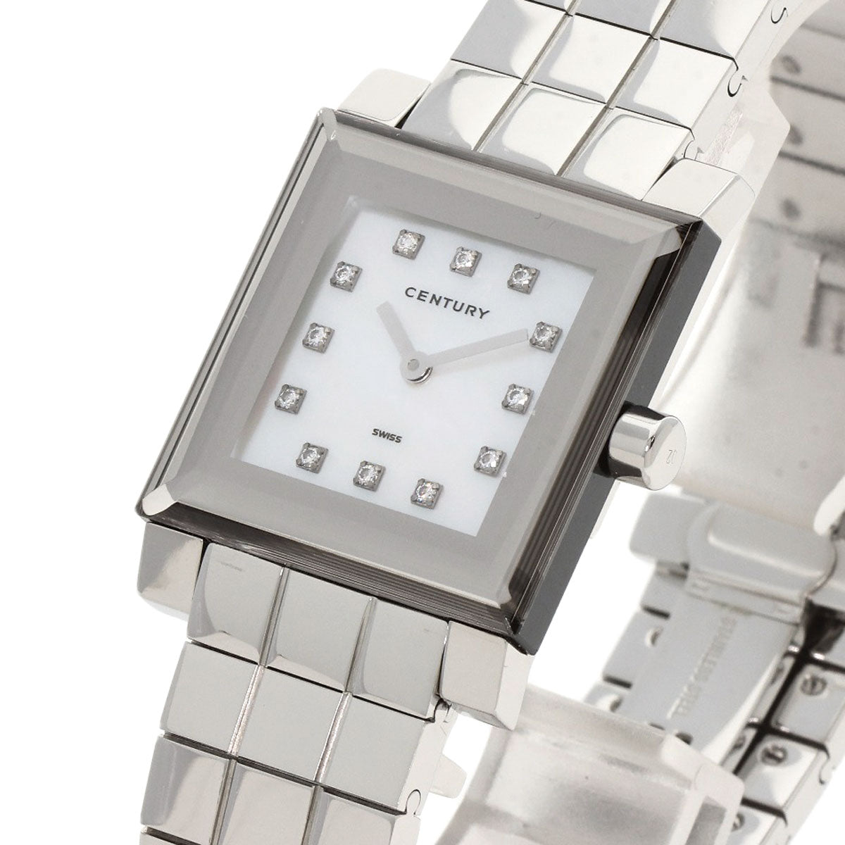 CENTURY Time Gem 10P Diamond Watches Stainless Steel/Stainless Steel mens