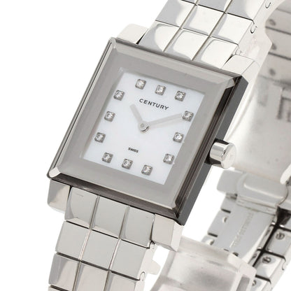 CENTURY Time Gem 10P Diamond Watches Stainless Steel/Stainless Steel mens