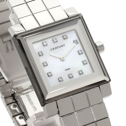 CENTURY Time Gem 10P Diamond Watches Stainless Steel/Stainless Steel mens