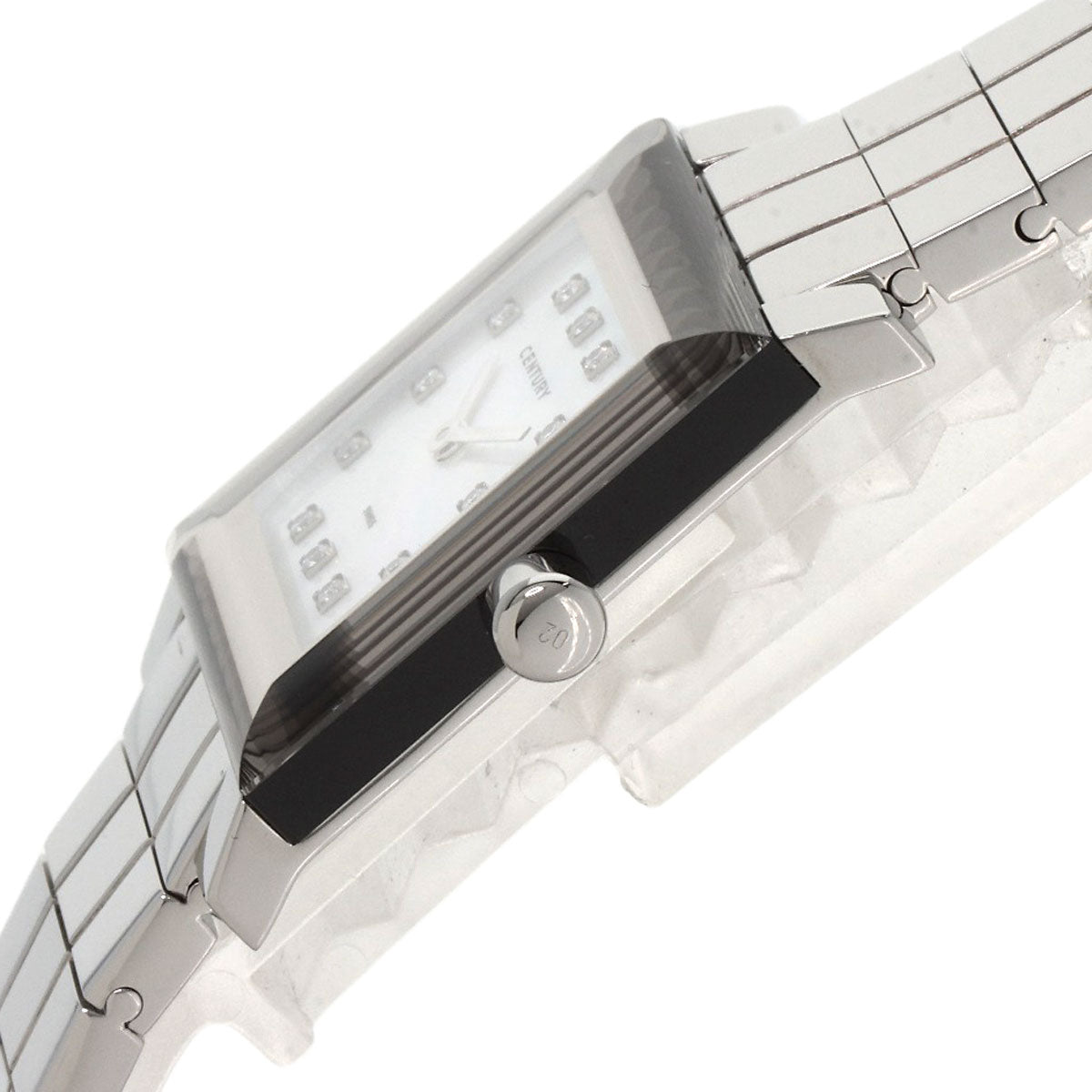 CENTURY Time Gem 10P Diamond Watches Stainless Steel/Stainless Steel mens