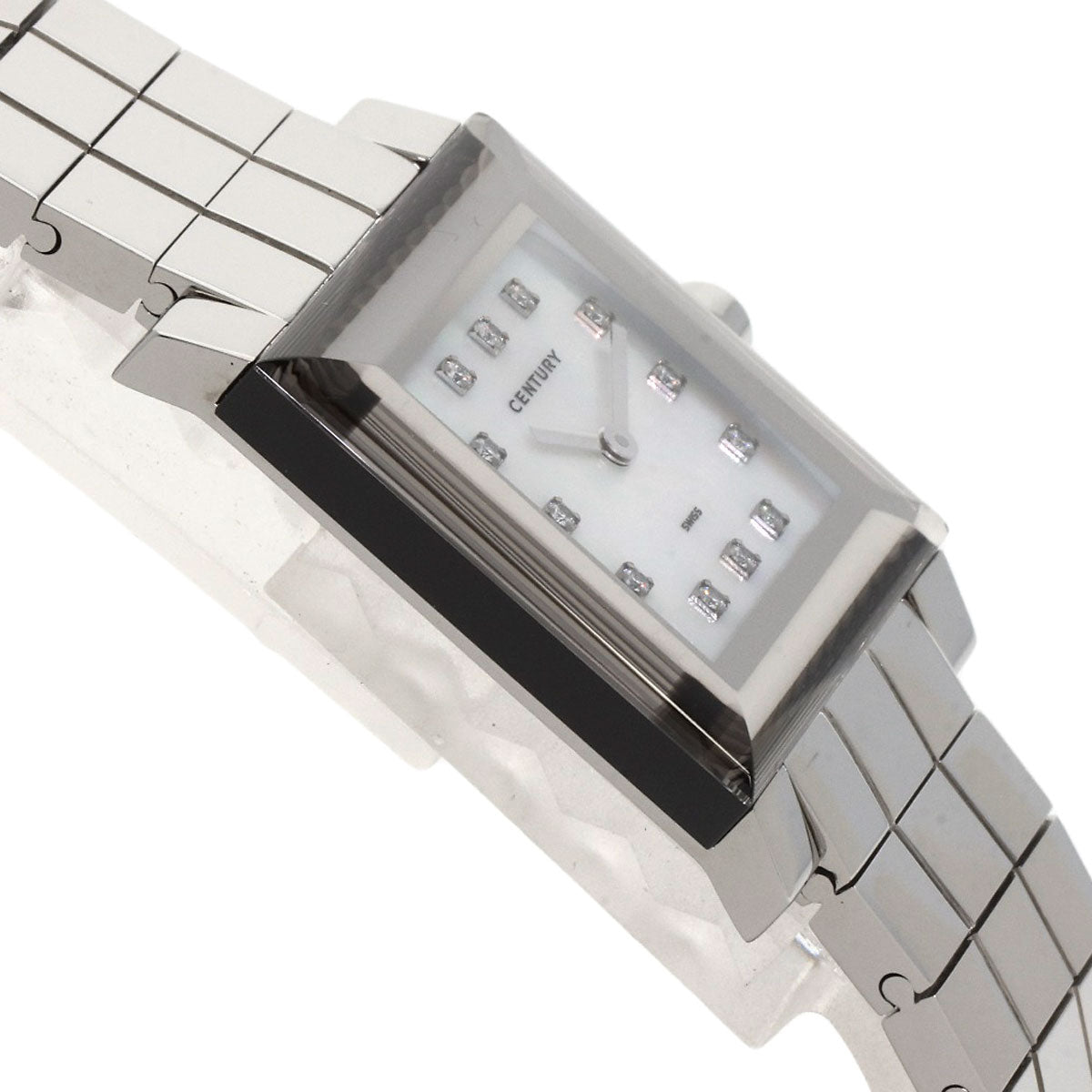 CENTURY Time Gem 10P Diamond Watches Stainless Steel/Stainless Steel mens