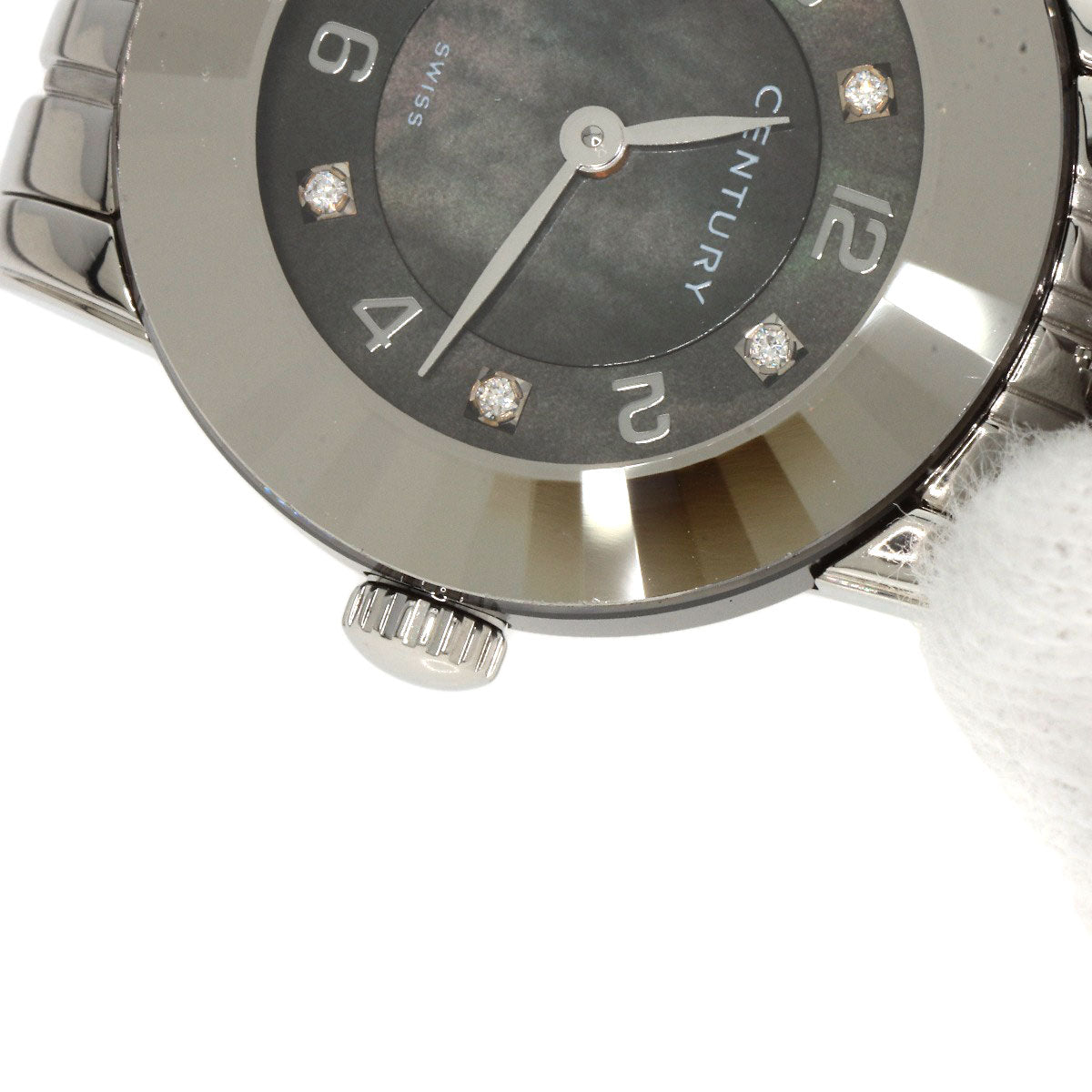 CENTURY Elegance Watches 648.7.S.N5B.12.SF Stainless Steel/Stainless Steel Ladies