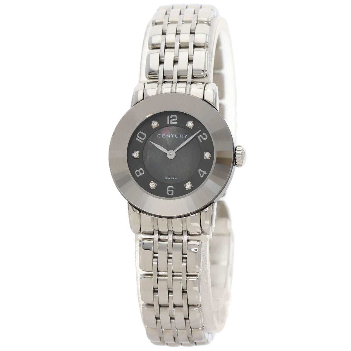 CENTURY Elegance Watches 648.7.S.N5B.12.SF Stainless Steel/Stainless Steel Ladies