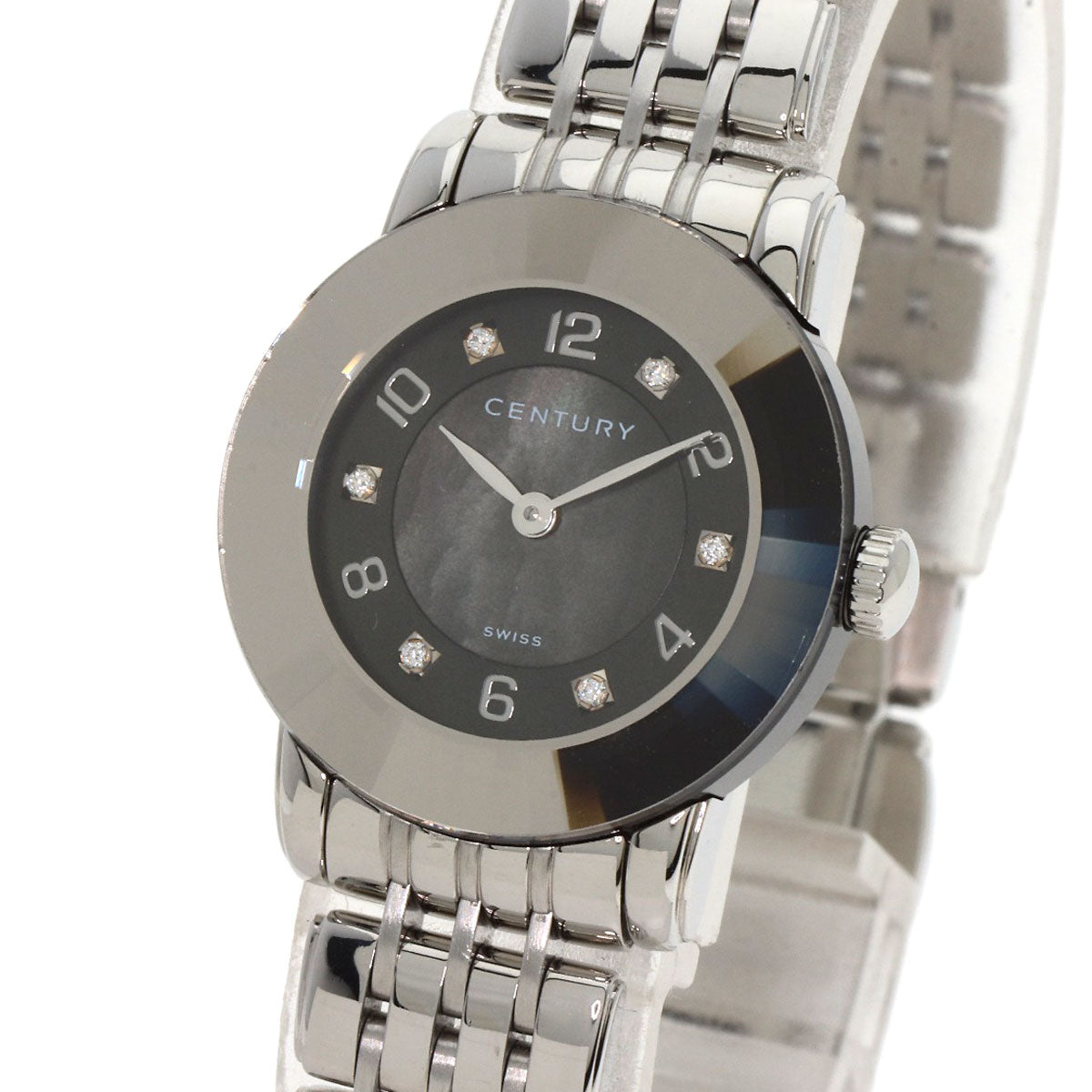 CENTURY Elegance Watches 648.7.S.N5B.12.SF Stainless Steel/Stainless Steel Ladies
