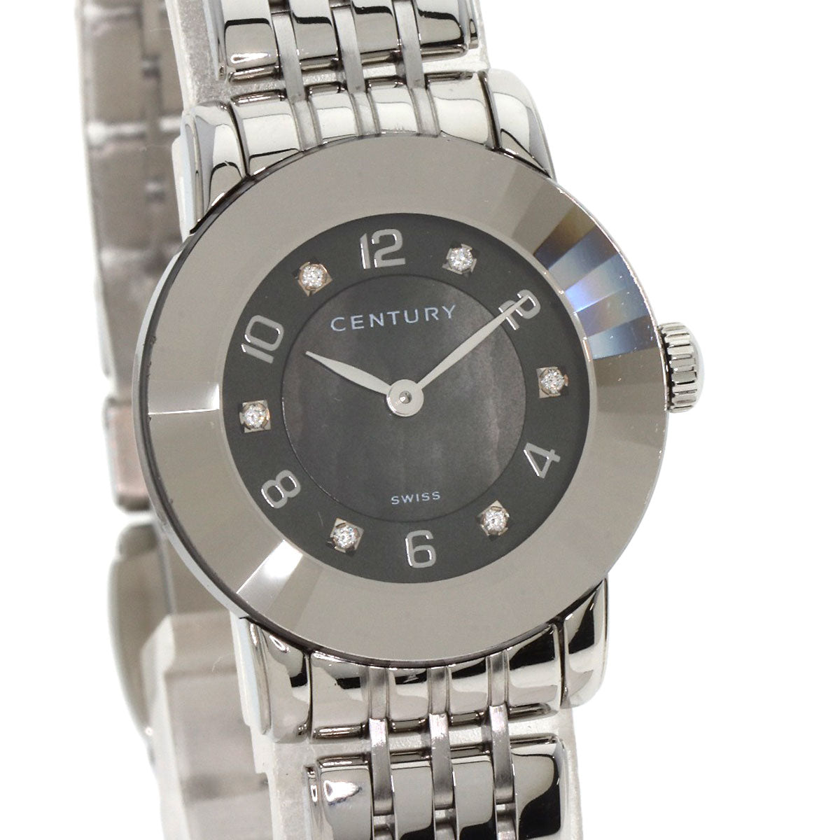 CENTURY Elegance Watches 648.7.S.N5B.12.SF Stainless Steel/Stainless Steel Ladies