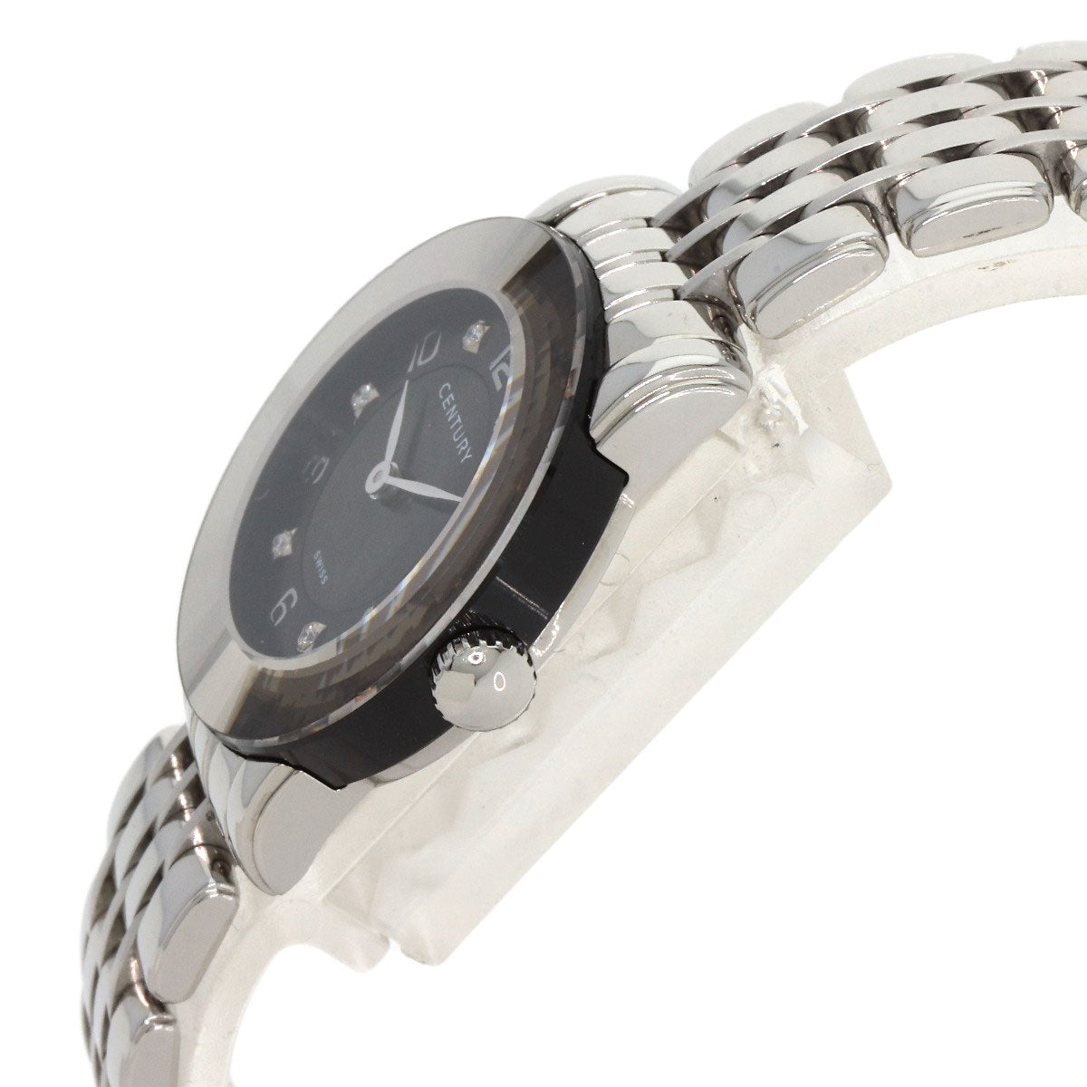 CENTURY Elegance Watches 648.7.S.N5B.12.SF Stainless Steel/Stainless Steel Ladies