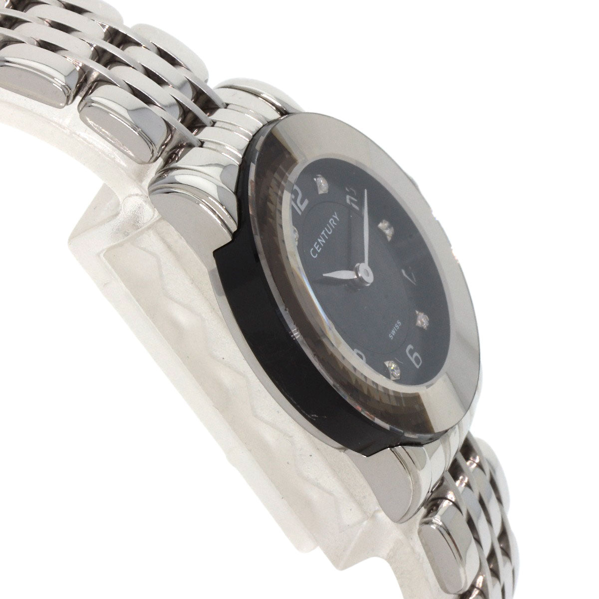 CENTURY Elegance Watches 648.7.S.N5B.12.SF Stainless Steel/Stainless Steel Ladies