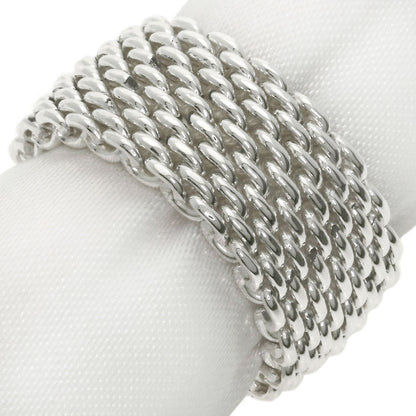 TIFFANY&Co.   Somerset mesh Ring  Silver Ladies [Used]