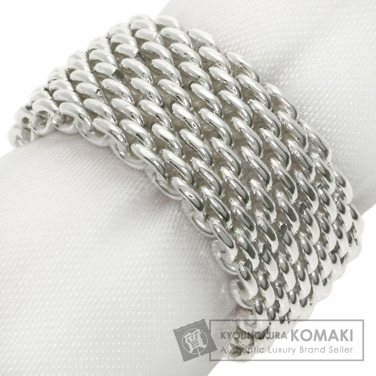 TIFFANY&Co.   Somerset mesh Ring  Silver Ladies [Used]