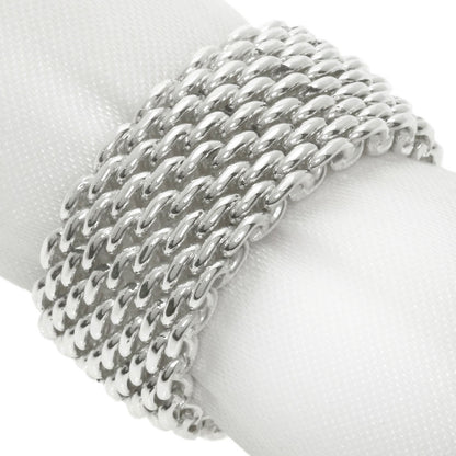 TIFFANY&Co.   Somerset mesh Ring  Silver Ladies [Used]