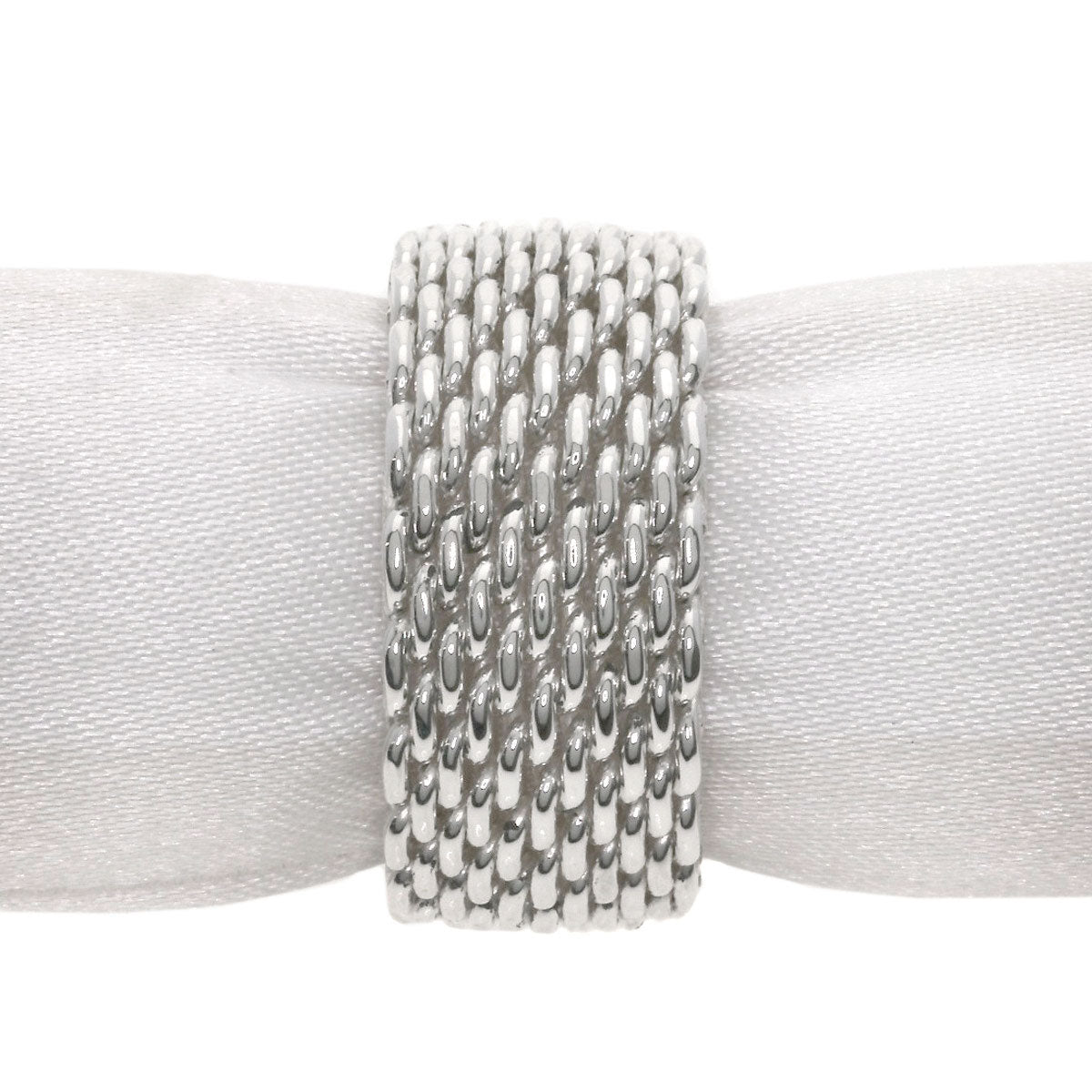 TIFFANY&Co.   Somerset mesh Ring  Silver Ladies [Used]