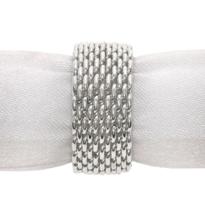 TIFFANY&Co.   Somerset mesh Ring  Silver Ladies [Used]