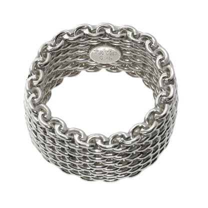 TIFFANY&Co.   Somerset mesh Ring  Silver Ladies [Used]