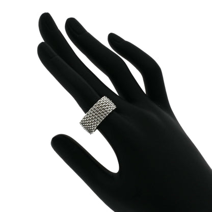 TIFFANY&Co.   Somerset mesh Ring  Silver Ladies [Used]