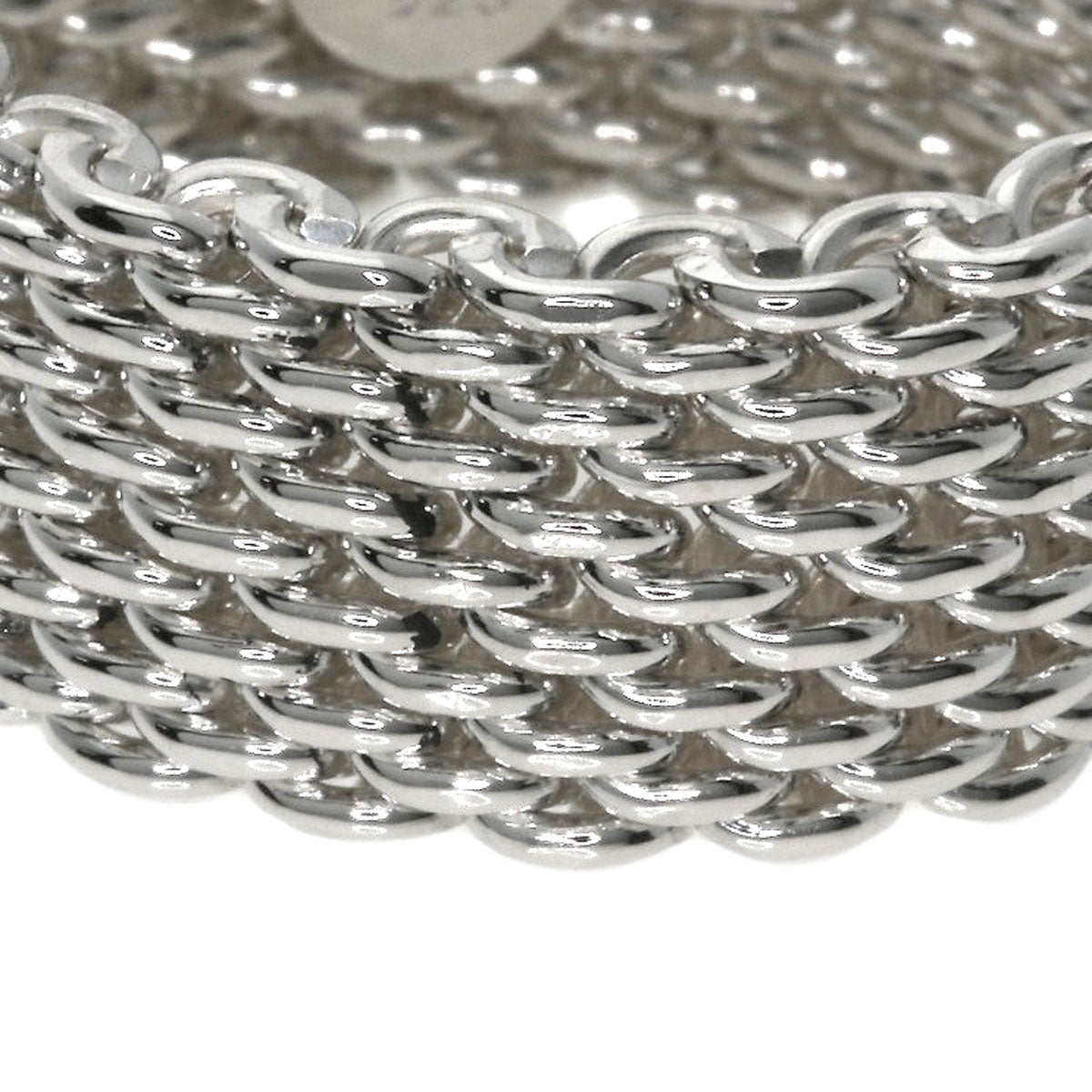 TIFFANY&Co.   Somerset mesh Ring  Silver Ladies [Used]