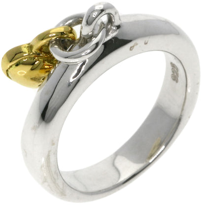 TIFFANY&Co. Heart Rock Charm Ring Silver 18K Yellow GoldLadies [Used]