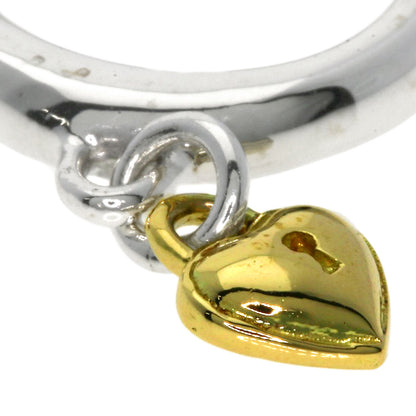 TIFFANY&Co. Heart Rock Charm Ring Silver 18K Yellow GoldLadies [Used]