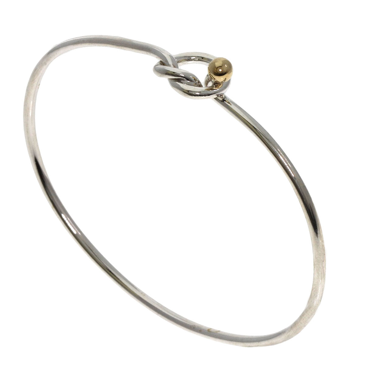TIFFANY&Co. Love knot bangle Bracelet Silver 18K Yellow GoldLadies [Used]