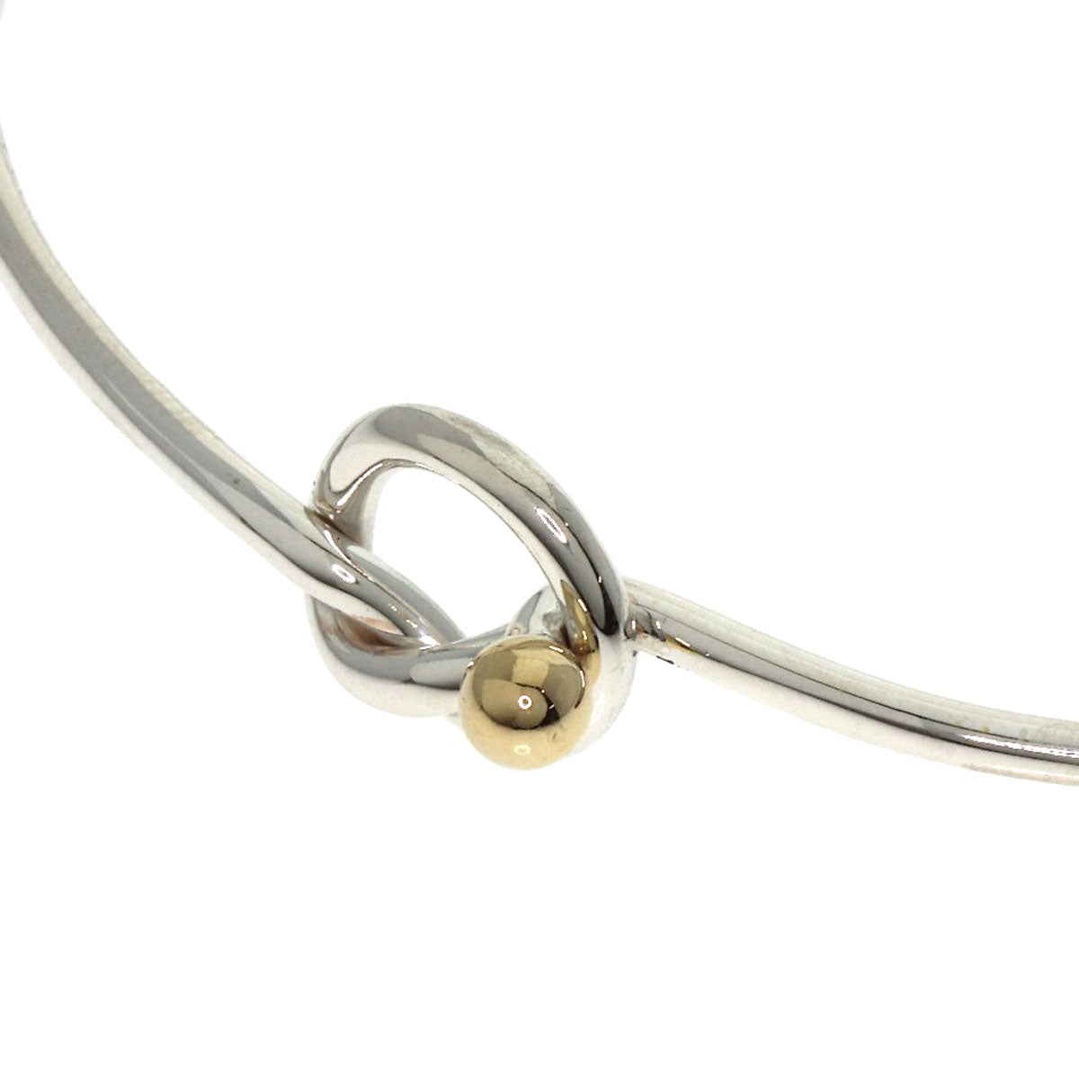 TIFFANY&Co. Love knot bangle Bracelet Silver 18K Yellow GoldLadies [Used]