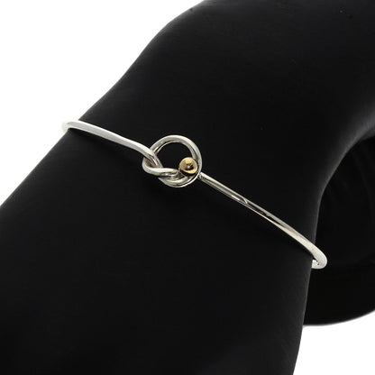 TIFFANY&Co. Love knot bangle Bracelet Silver 18K Yellow GoldLadies [Used]