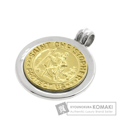 TIFFANY&Co.   Saint Christopher Coin Pendant top  Silver 18K Yellow GoldLadies [Used]