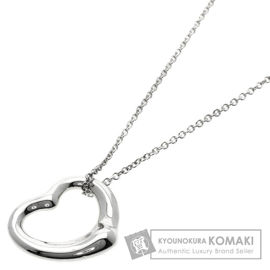 TIFFANY&Co. Open heart Necklace Silver Ladies [Used]