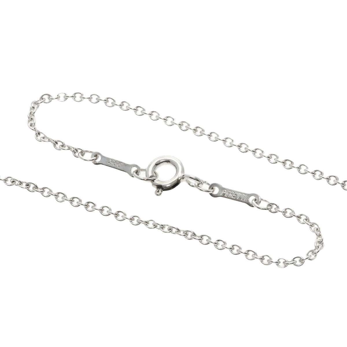 TIFFANY&Co. Open heart Necklace Silver Ladies [Used]