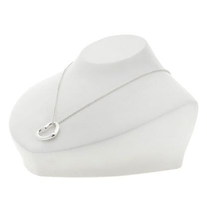 TIFFANY&Co. Open heart Necklace Silver Ladies [Used]