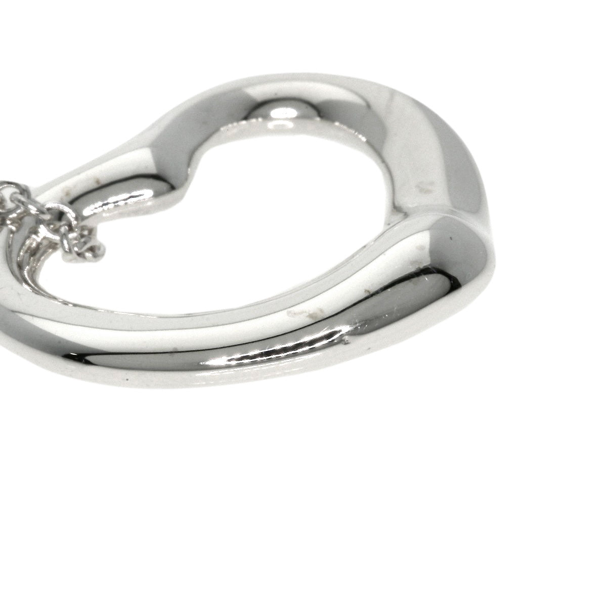 TIFFANY&Co. Open heart Necklace Silver Ladies [Used]