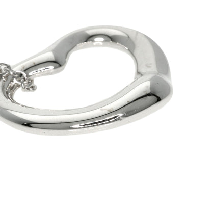 TIFFANY&Co. Open heart Necklace Silver Ladies [Used]